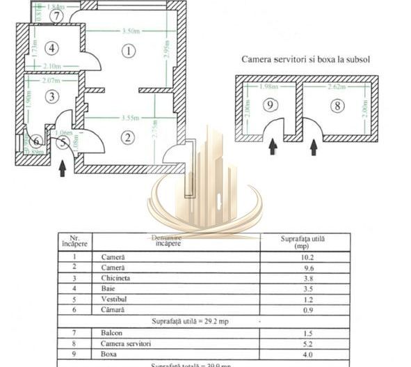 Apartament 2 camere configurat tip Garsoniera Dubla - Poză 3