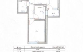 Decomandat bloc nou centrala parcare 2 camere Metrou 1 Decembrie 1918 - Schiță 8
