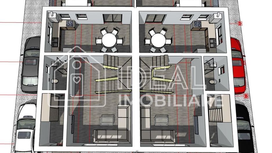 Duplex cu 4 camere si pivnita, in Cartierul Arhitectilor - Schiță 13