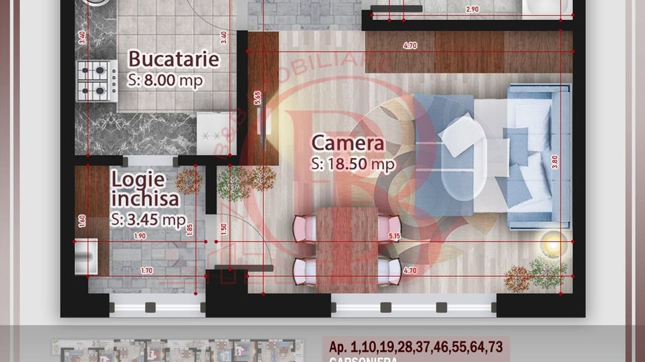 Garsoniera ideala pt  investitie Titan Pallady Metrou Nicolae Teclu - Schiță 2