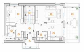 Marina Snagov - Inchiriere - Vila NOUA - 5 camere - ponton la Lacul Snagov - Schiță 24
