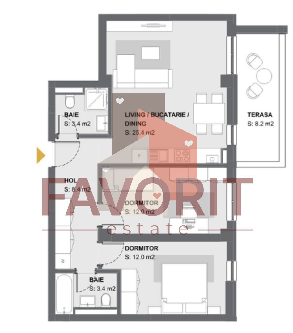 COMISION 0% .  Disponibil imediat. Zona Aradului - Timisoara - Schiță 10