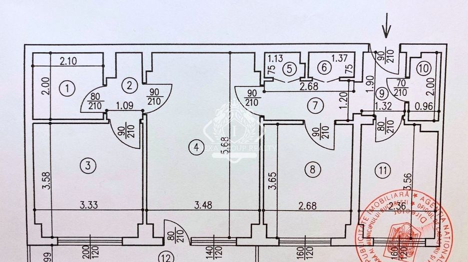 Apartament 3 camere - posibilitate investitie I Ghencea - Schiță 11