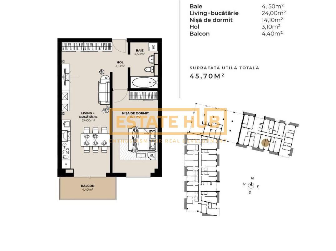 Apartament 2 camere | langa Rivus Mall | 0% Comision - Poză 5