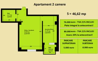 Apartament 2 camere Cug Valea Adanca, bloc nou, cartier rezidential - Poză 2