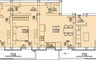 Apartament 3 camere, 2 balcoane– 78mp  - Dedeman, Shopping City, Sibiu - Poză 3