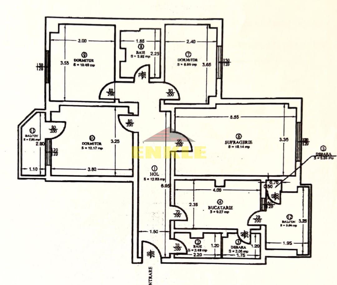 De vânzare apartament 4 camere, ultracentral – 92 mp - Poză 8