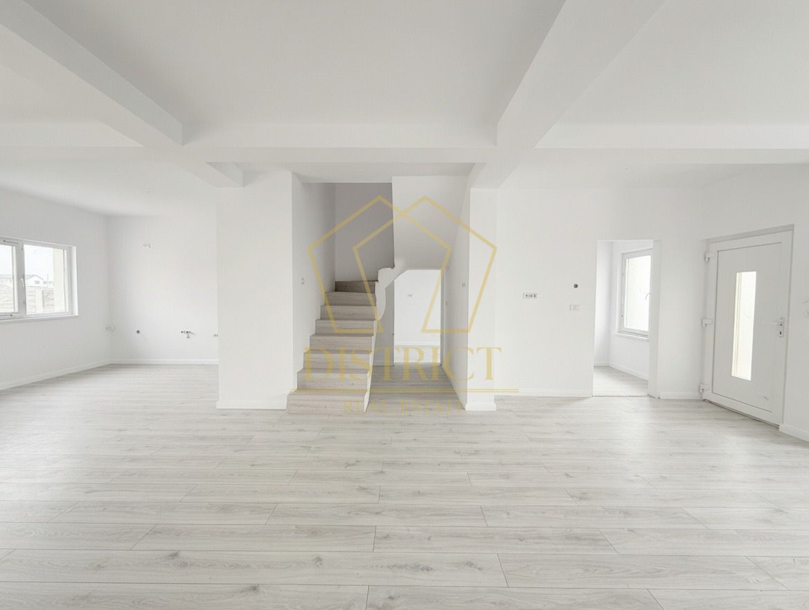 Duplex cu 4 camere despărțit prin camera tehnica | Mosnita Noua - Poză 1