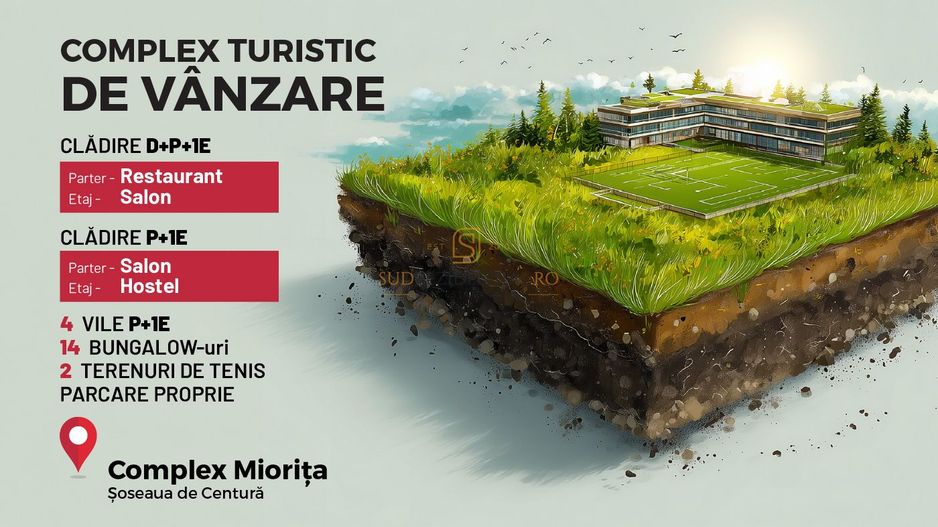 Complex turistic de vanzare, afacere functionala, Comuna Berceni - Poză 2
