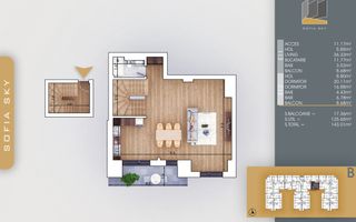 Duplex 3 camere Incalzire prin Pardoseala Th. Pallady - Poză 2