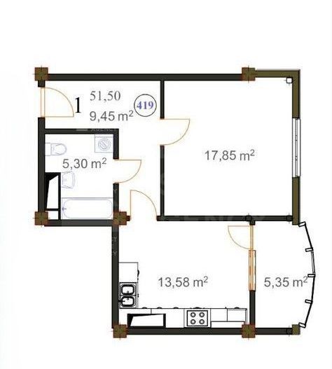 Vânzare, apartament, 1 cameră, str. Ginta Latină, Ciocana - Poză 1