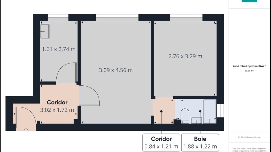Apartament două camere zona Vlaicu - Poză 5