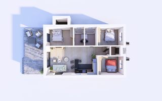 Vilă Individuală Parter - 130mp construiti - 396mp teren - Schiță 2