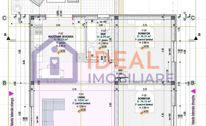 Casa Invividuala pe  un singur nivel cu teren de 300 mp, in Cristian - Schiță 11