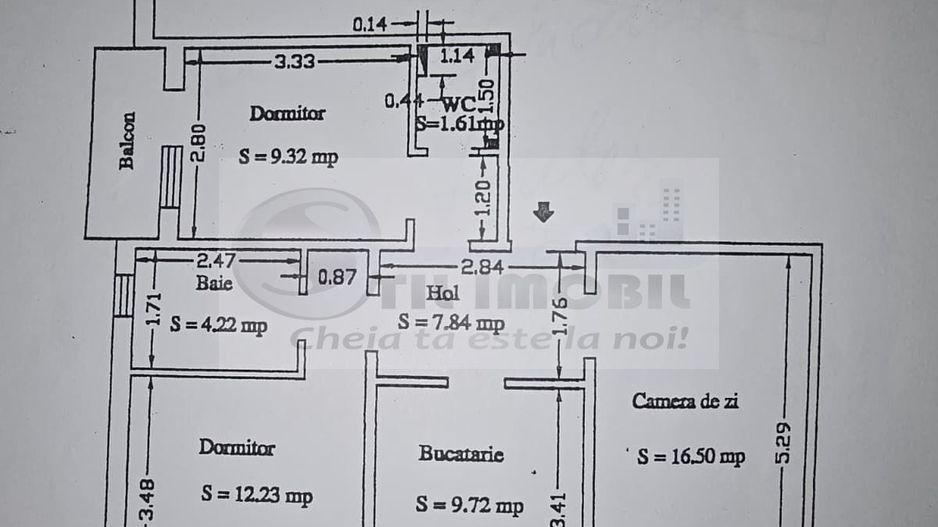 3 camere Podu de Fier Iași, 65 mp, mobilat, utilat – 162.000 € - Poză 11