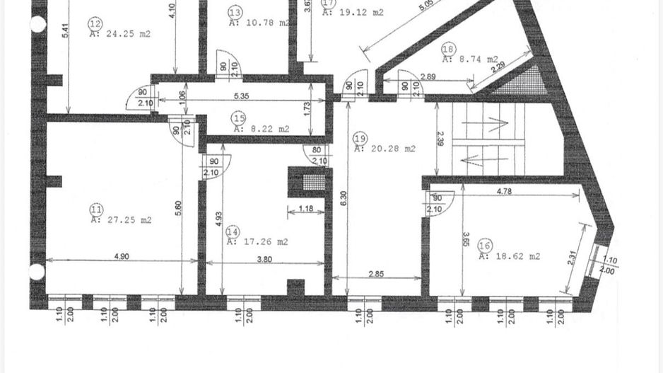 Cladire Vulcanescu / Berzei | Dinicu Golescu | Gara de Nord - Schiță 3