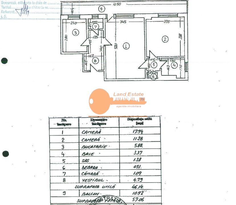 2 camere (1min metrou 1 Mai) - Poză 6