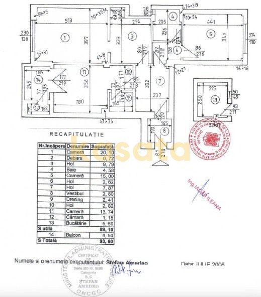 3 Camere Universitate_Palatul Cercului Militar - Schiță 16