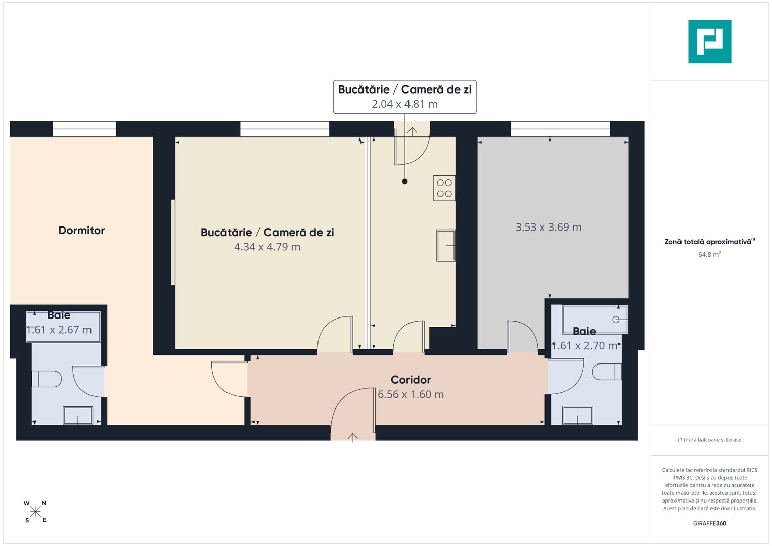 Apartament Premium cu 3 camere | Nusco City Faza 2 - Poză 13
