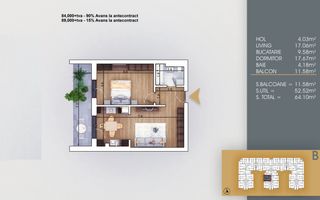 Metrou Teclu 6 minute Decomandat Finalizat pallady ikea titan - Poză 6