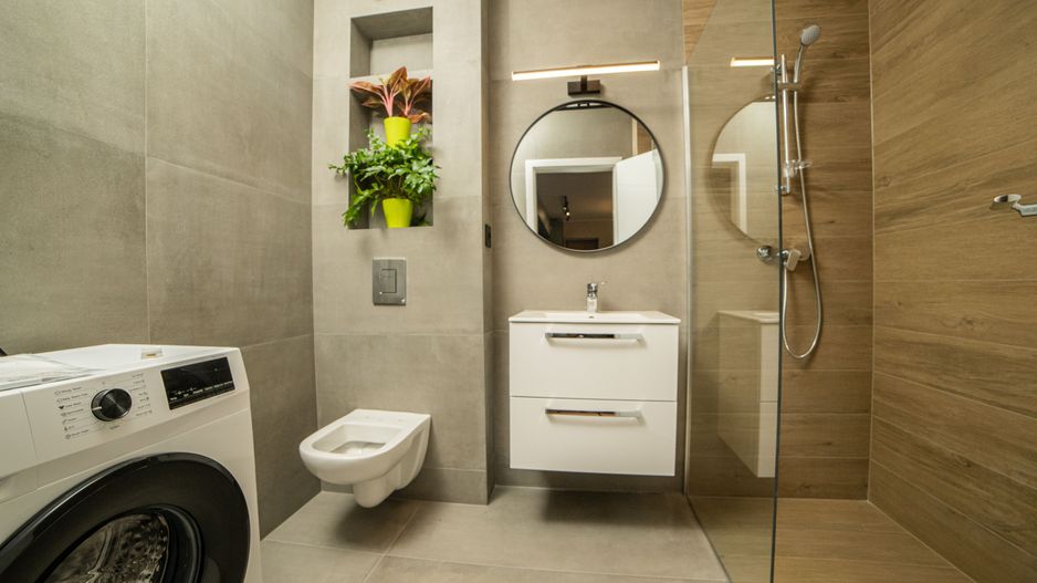 Penthouse 2 camere mobilat utilat panouri solare pompa caldura - Poză 13