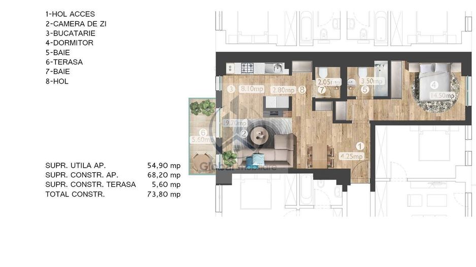 Apartament 2 camere Belvedere Residences | Pipera - Poză 8