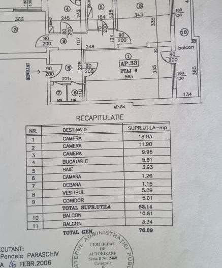 Apartament 3 camere, Clucerului - Poză 16