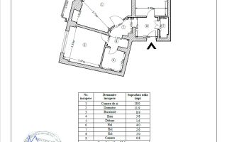 VANZARE 2 CAMERE | 60 MP | DECOMANDAT | ZONA PIATA VICTORIEI - Schiță 1