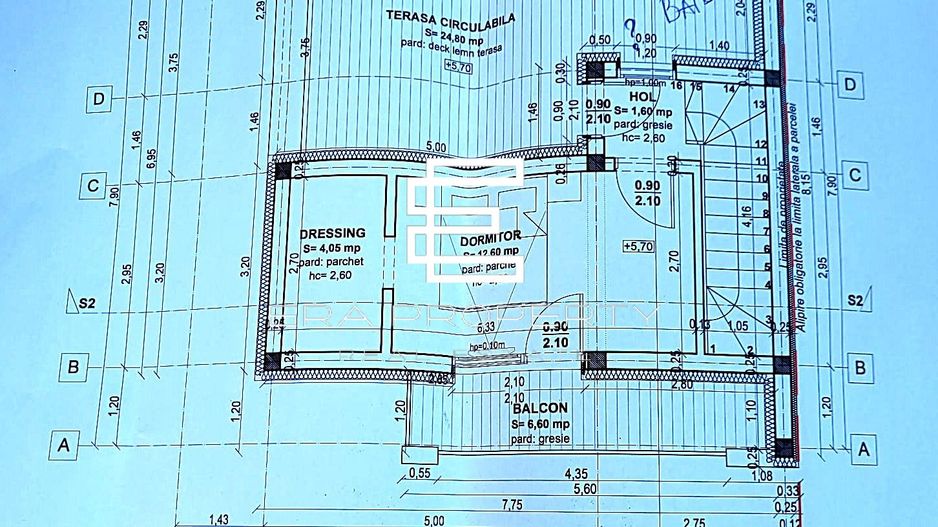 Casă modernă în Sibiu – etaj retras, terase -teren 213 mp - Schiță 7