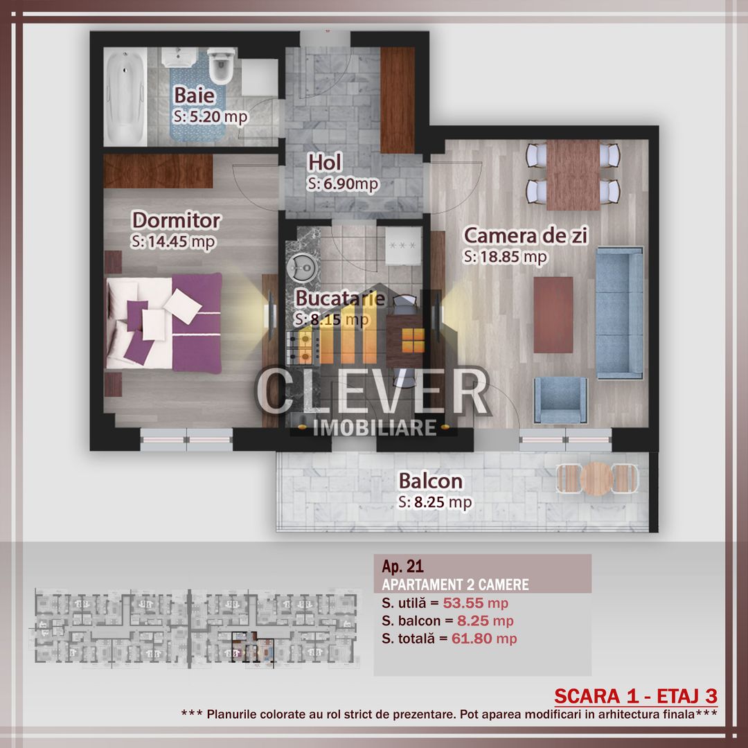 Direct Dezvoltator Comision 0%, Apartament 2 camere - Pallady - Poză 6