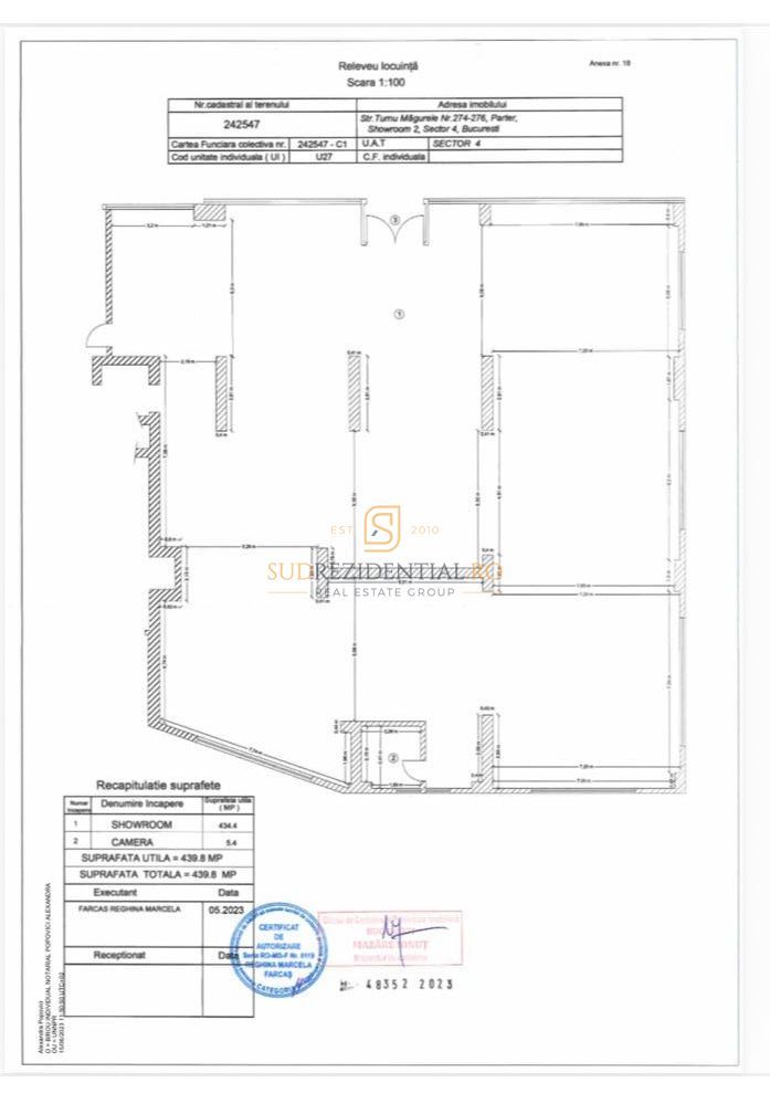 Spatiu comercial 439 mp, stradal Turnu Magurele, Aparatorii Patriei - Schiță 12