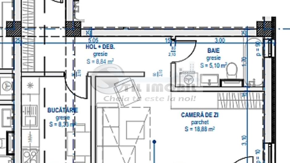 ULTRACENTRAL Apartament 1 camera DECOMANDAT 41.05mp cu predare iulie 2025 - Poză 3