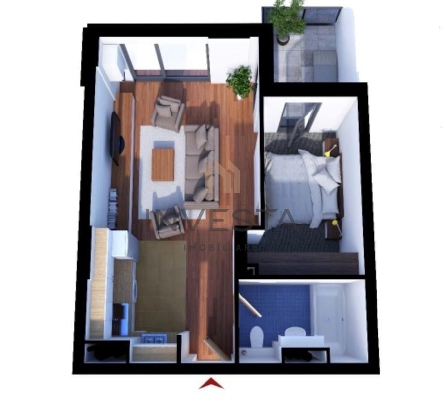 Apartament modern cu 2 camere / Zona Baza Sportiva Gheorgheni - Schiță 7