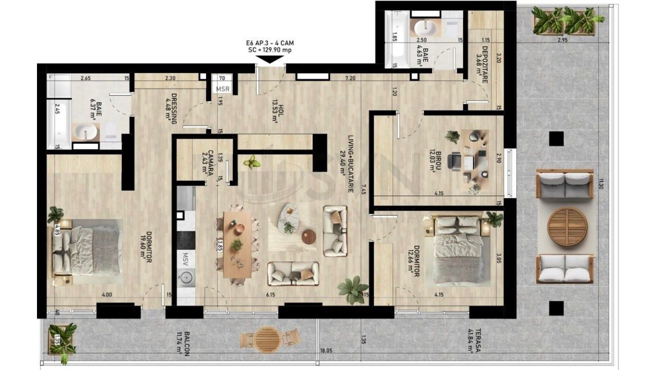 REA1026800 Apartament 4 camere I Gemina by the lake - Poză 4