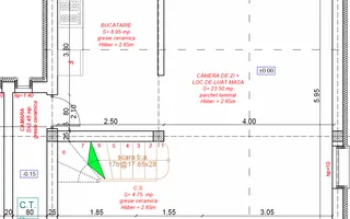 Duplex 5 camere ,despartit prin camera tehnica, finisat la cheie in Mosnita - Schiță 17