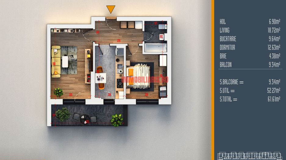 T. Pallady-Metrou - Centre Comerciale - Comision 0% - Schiță 2