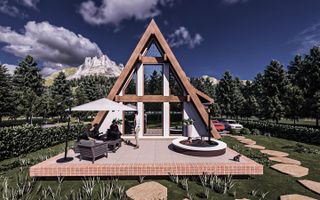 Casa noua in faza de proiect | A-frame | ideala investitie | Rasnov - Poză 8
