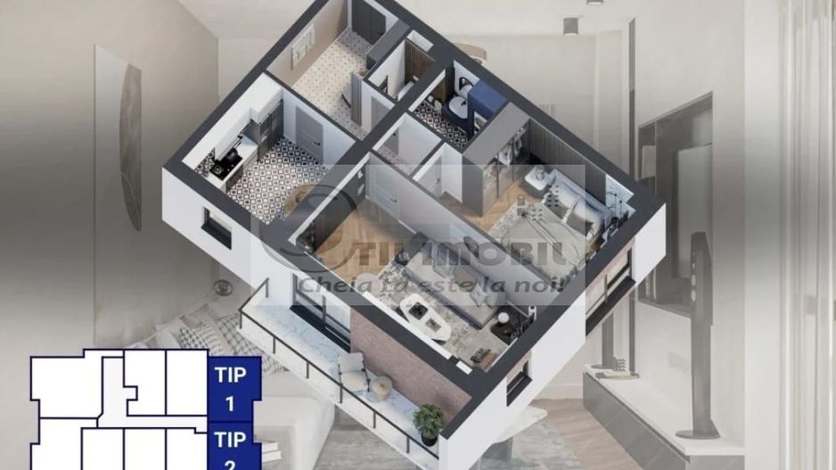 Compex Rezidential in GALATA! AP. 2 camere, D, 58.31mp, bl.L4 - Poză 5