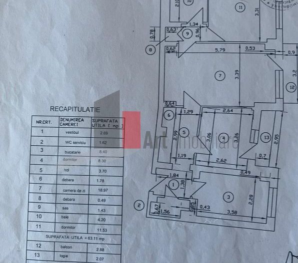 APARTAMENT 3 CAMERE PIATA MUNCII - Poză 6