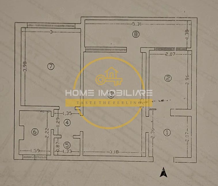 Apartament cu 2 camere/ 53mp / Etajul 1 / Podu Ros - Poză 10