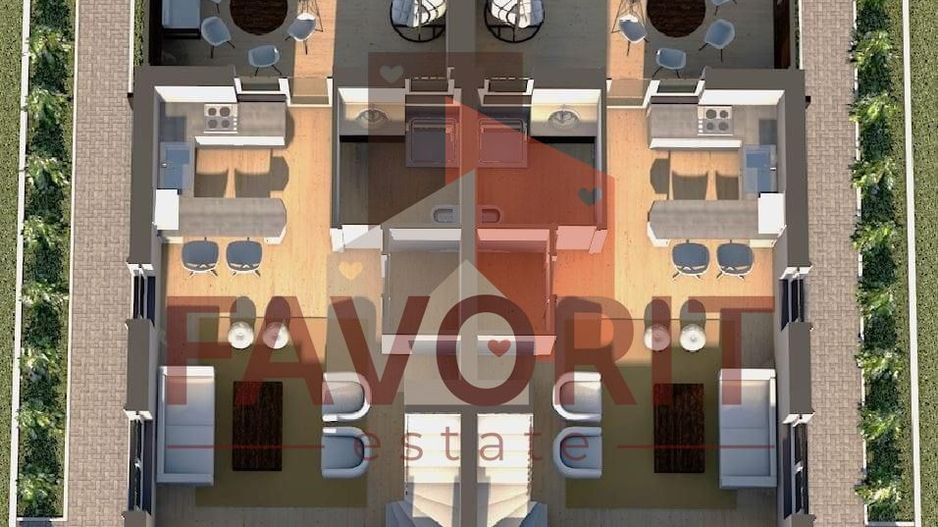 Duplex cu 2 dormitoare. Calea Urseni - Schiță 2