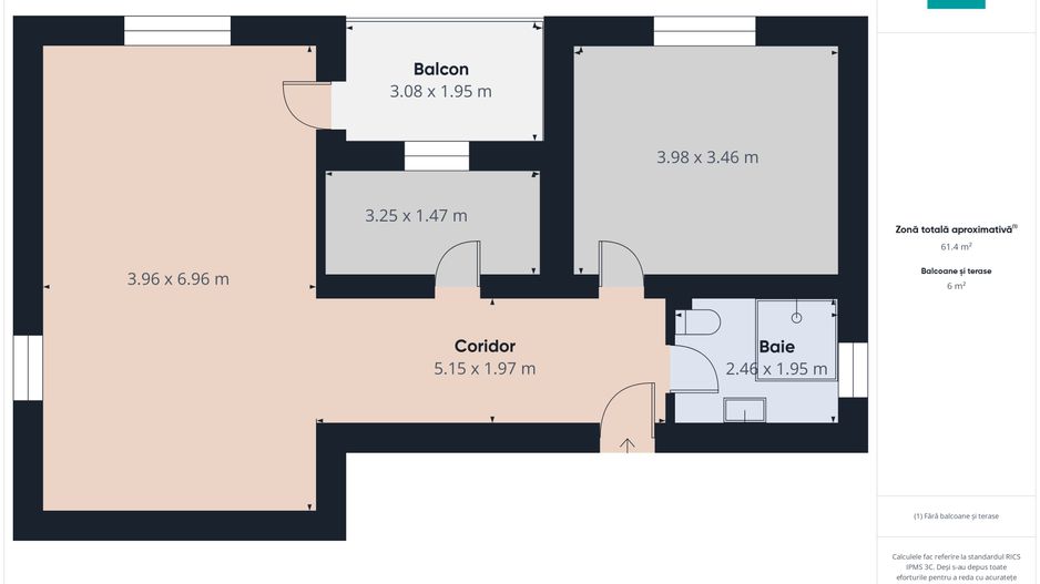 Apartament cu 2 camere – Moșnița Veche - Poză 26