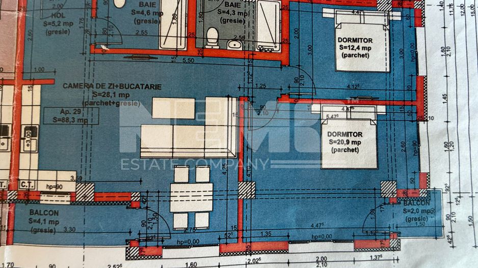 Apartament NOU | 130.000 Euro | 3 CAMERE | 88,3 mp - Poză 9