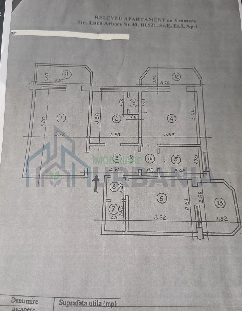 Apartament 3 camere decomandat, zona Luca Arbore, Rond Canta, Iași - Poză 1