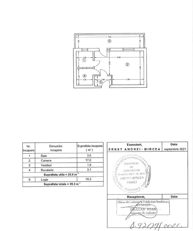 Studio renovat 25 mp + terasă 10 mp | Piața Victoriei | 0% Comision - Poză 20