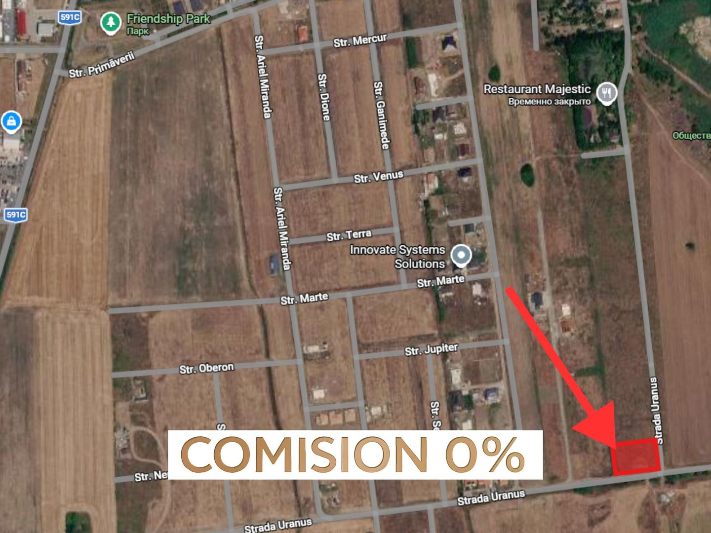 COMISION 0%, Teren 642mp, PUZ NOU, Utilitati in zona, Uranus, SACALAZ - Poză 1