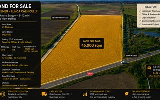 PUZ Approved Industrial Land 45,000 sqm | Brașov Logistics Hub - Poză 2