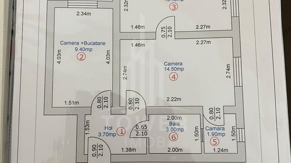 Apartament cu doua camere Tiglari - Poză 10