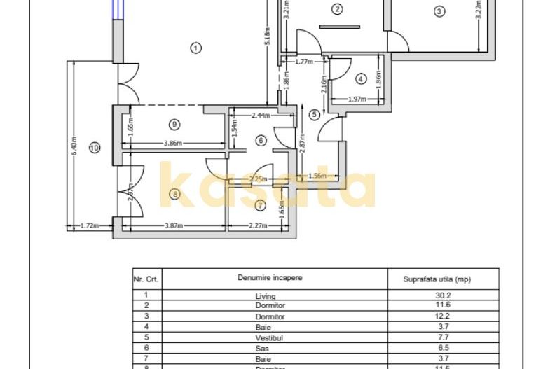 OPORTUNITATE | APARTAMENT 4 CAMERE |FABRICA DE GLUCOZA | TEI |BOUTIQUE - Schiță 12