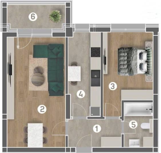 Apartament la vanzare - Poză 1